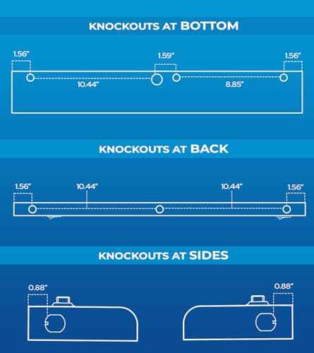 24 Inch Hardwired Under Cabinet Lights, 2 Colors - 3000K (Soft White) & 4000K (Cool White), Led Under Cabinet Lighting Hardwired, Dimmable Under Counter Lights for Kitchen, Under counter Light Fixture