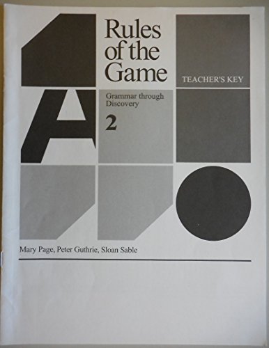 Rules of the Game (2)