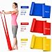 Resistance Bands Set [Set of 3] 1.5M/4.9ft Skin-Friendly Exercise Bands with 3 Resistance Levels,Workout Bands Set for Women Men,Ideal for Yoga,Gym,Fitness (MULTI-COLOR)) ((SET OF 3 (MULTI-COLOR))