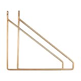Maße: L: 26 cm, H: 25,5 cm House Doctor Regalhalterungen, Eisen, Messing, 24,5 x 25,5 x 5,5