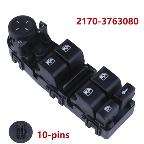 Bouton commutation 2170-3763080 pour vitre électrique VAZ - 5