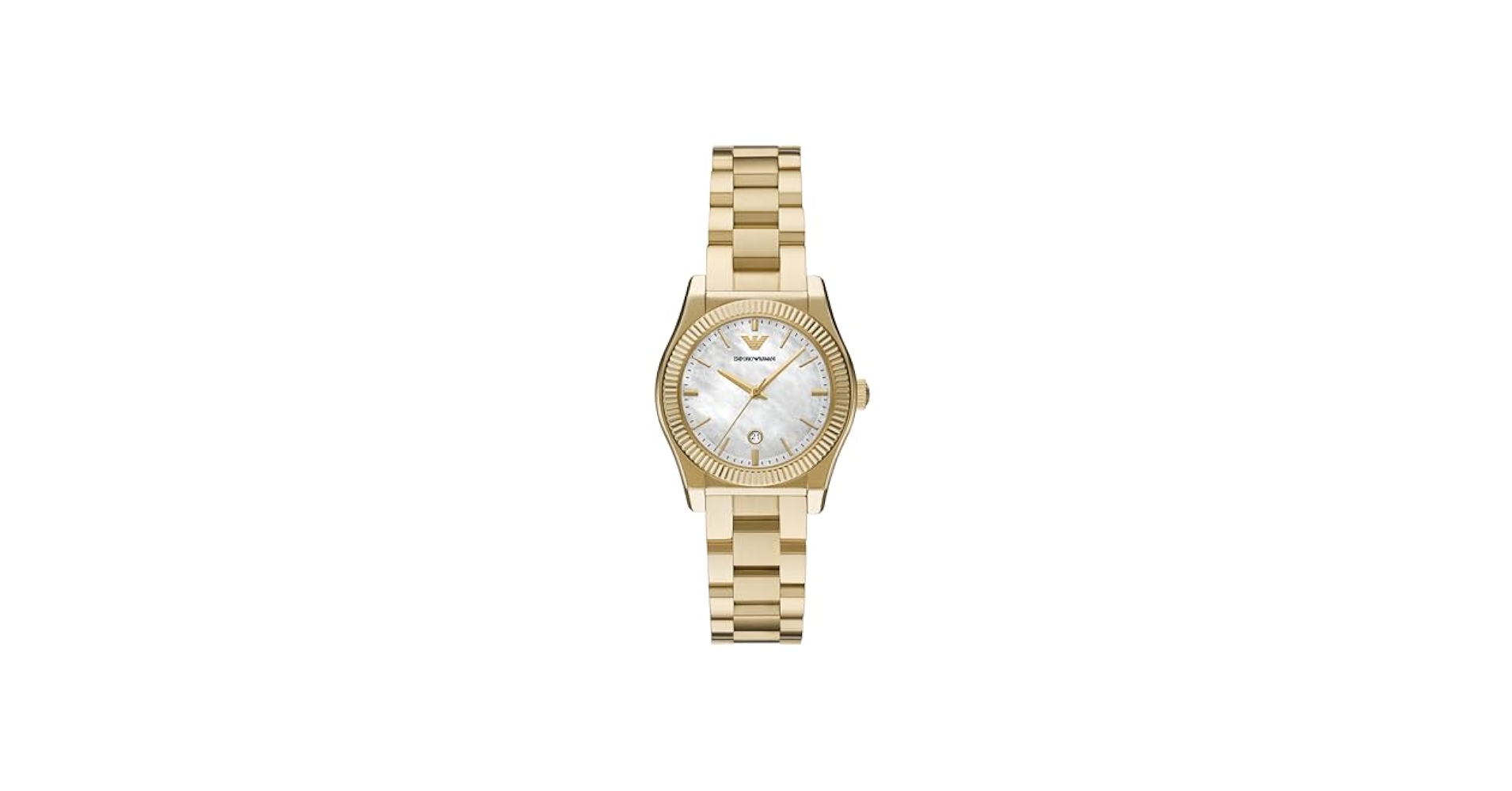 ★プレゼントにも★ EMPORIO ARMANI Gold-Tone Ladies Watch Amazon.com: Emporio Armani Women's Three-Hand Date Gold-Tone
