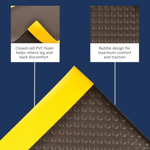 Notrax 417S0036BY 417 Bubble Sof-Tred™ With Dyna-Shield® 3' X 6' X 1/2 Inch Anti Fatigue Mat thumb #3