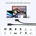 fairikabe AR Glasses Cable USBC to USBC 1.2M (3.9FT), 4K60Hz USB C Display Cable for AR Glasses USB-C Monitor Portable Monitors, 10GB 60W 4K Video Cable for Xreal One, Xreal Air and More