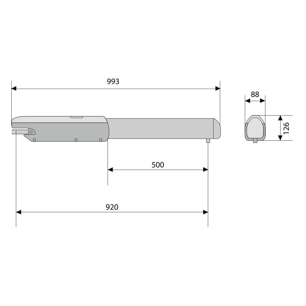 001A5024N - CAME ATTUATORE IRREVERS X QUADRO COM