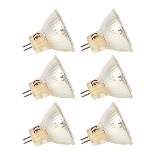 Hyuduo MR11 Light Bulbs, 6Pcs GU4 LED Bulb 270LM 15LED Light, Provides Good Visual Effects, High Brightness Lamp Beads, for Home Living Room, Bedroom, Bathroom, Hallways, Counters, (Warm Light)