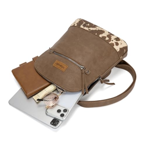 Image of Montana West Wrangler Backpack Purse for Women Mini Backpack Purse Cute Ladies Bookbag Travel Work Daypacks Bags WG-BG-186-9116COW-CF