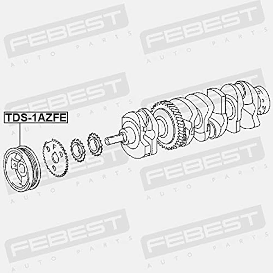 Amazon.com: Harmonic Balancer Engine Crankshaft Pulley 1Azfe