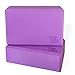 Yogibato Bloc de Yoga Set de 2 - 2 briques de mousse EVA - Yoga Block Double-Pack - Yoga Block stable et antidérapant pour la méditation Pilates Yoga Fitness - Yoga Blocs 2 pièces – Violet