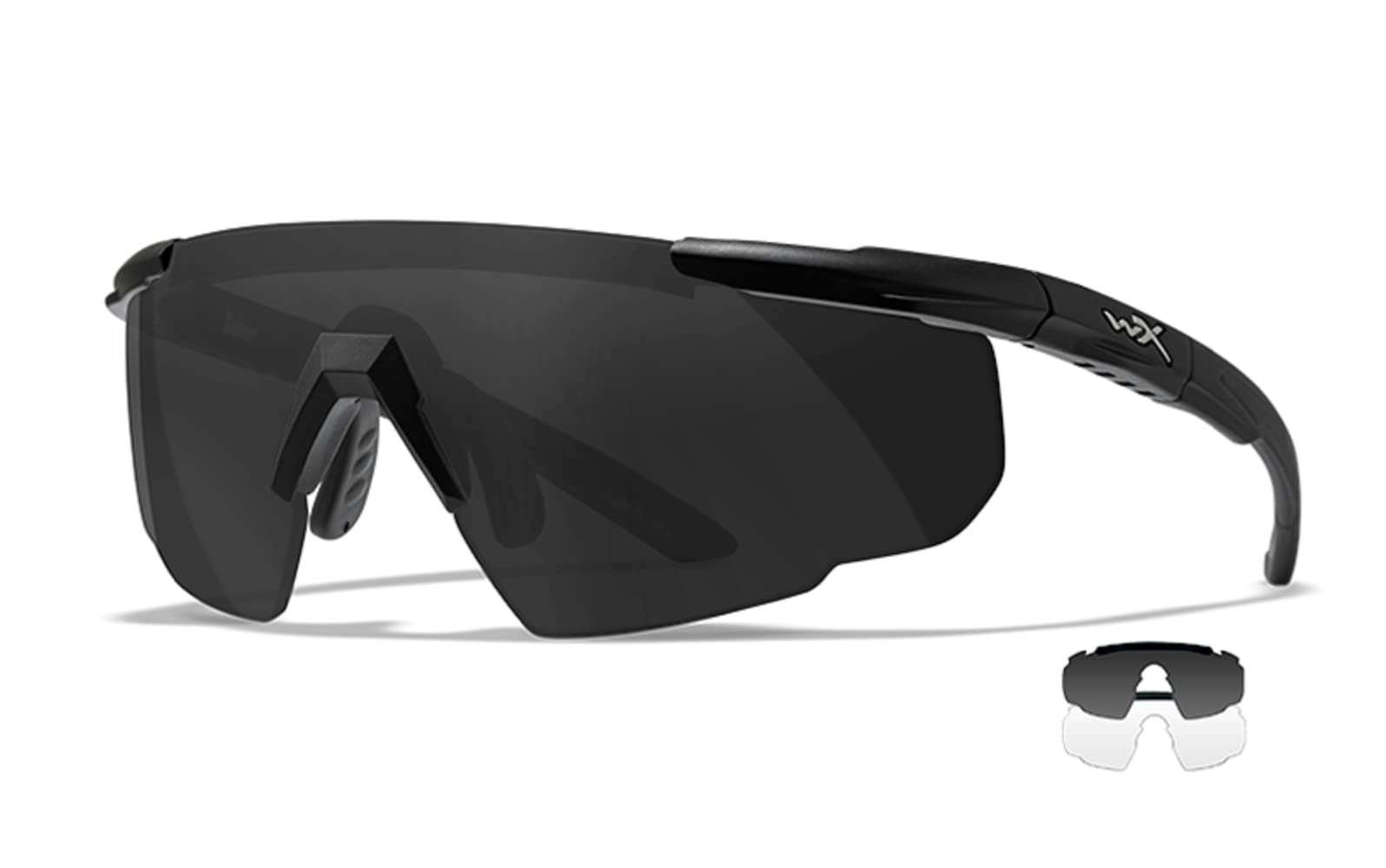 Wiley X Saber Advanced - Gafas de protección, color ahumado/transparente