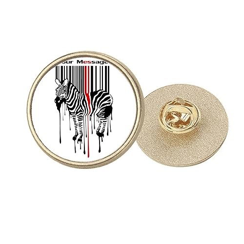 Broche ronde en métal doré taille M accessoire veste femme chic
