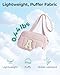 BAGSMART Fanny Pack for Girls, Puffy Initial Belt Bag Cute Letter Fanny Pack for Women, Fashion Waist Packs for Traveling K