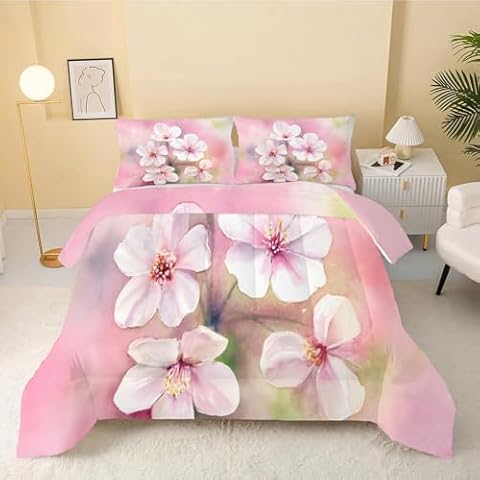 dyausi Floral King Size Duvet Set Cover