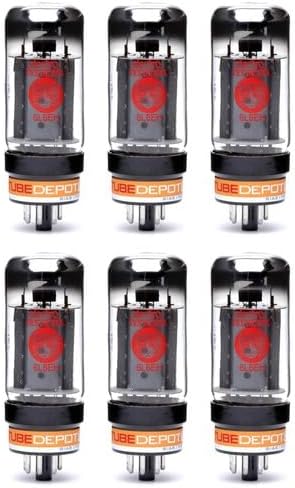 Sextet of Electro-Harmonix 6L6 EH Power Vacuum Tube