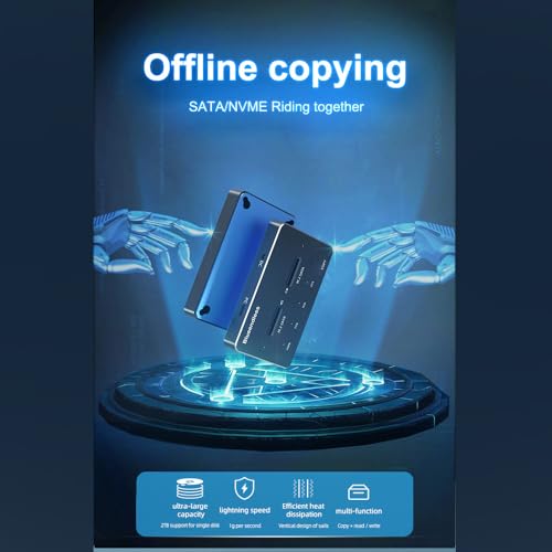 Caja externa USB 3.1 para disco M.2 SATA dual-bay SSD miniatura 2