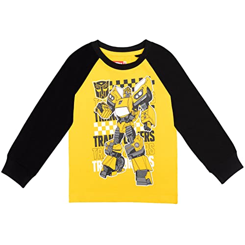 Transformers Bumblebee Optimus Prime Little Boys 2 Pack Graphic T-Shirts Yellow/Navy 7-8 thumb #2
