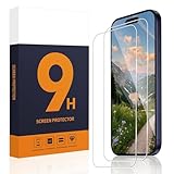 Carantee 2 Pièces Verre Trempé pour iPhone 17 Pro, Bord 2.5D Anti Rayures Dureté 9H Film P...