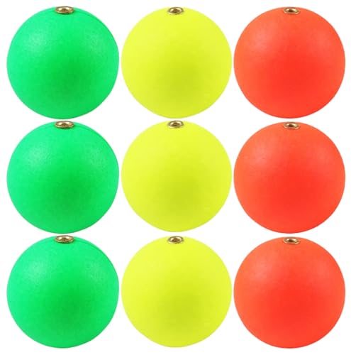 VIEAURA 発泡ウキ 【9個セット】 3色入り 釣り具 仕掛け シモリ サビキ 釣り うき (36mm)