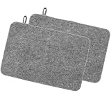 Filz-Sauna-Matte, W&auml;rmed&auml;mmung, wasserabsorbierend, weiches Sauna-Sitzkissen, Bankschutz f&uuml;r Bad, Dusche, Spa, Dampfbad, Sauna-Zubeh&ouml;r, 2 St&uuml;ck