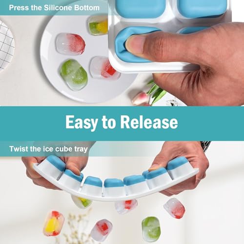 Bandejas de Hielo de Silicona 4 Piezas con Tapa miniatura 4