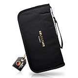 Selective Cards Reisepass Tasche Wasserabweisend,Passport Holder,Reiseorganizer mit RFID-Blocker, Tragbare Reisepasshülle Ausweistasche für Damen und Herren (Black)