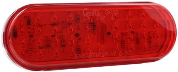 Generic Grote Hi Count 6" Oval Red LED Stop Tail Turn Light 50 Pack