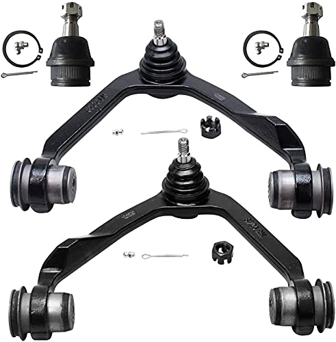 Image of Detroit Axle - RWD Front End 10pc Suspension Kit for Ford F-150 F-250 Expedition Lincoln Navigator Blackwood, 2 Upper Control Arms 2 Lower Ball Joints 2 Sway Bars 4 Tie Rods Replacement