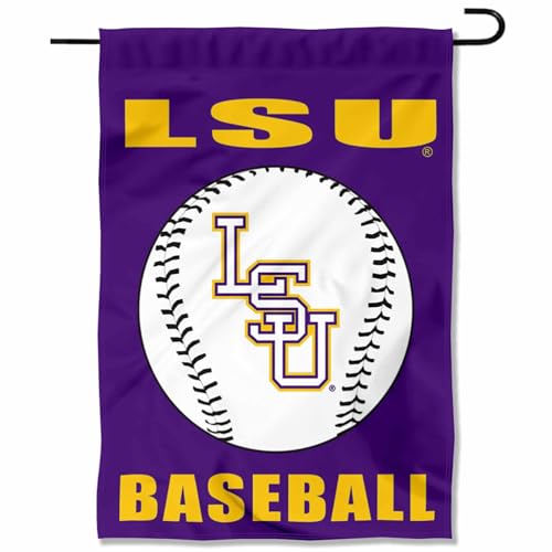 LSU Tigers Baseball Garden Flag and Yard Banner