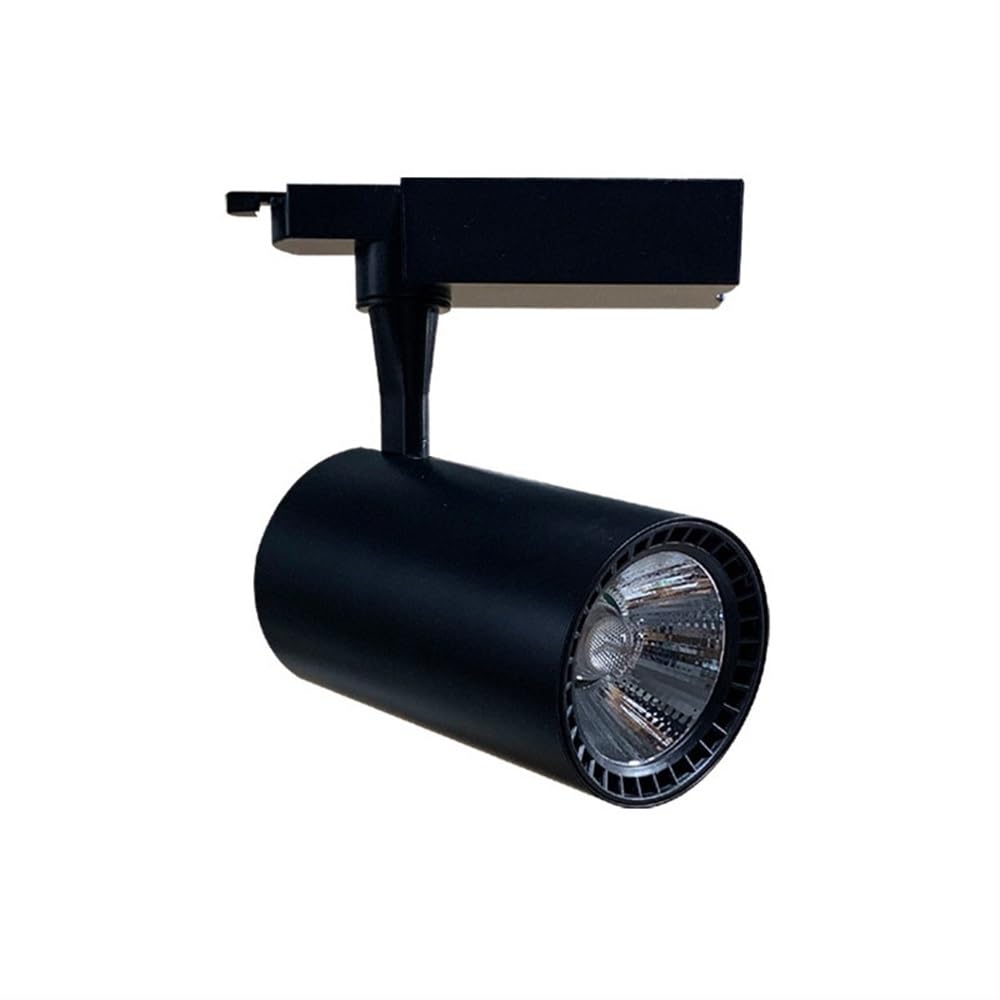 Jiaxu Lighting 5 unids/Lote de Luces de Pista Led AC220V 10 W/20 W/30 W Tienda de Ropa Foco Pista Sala de exposición COB Foco Brillante Bombillas para el hogar (Color : Natural White, Talla : Black