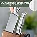 WALDWERK Messerblock - 7-teiliges Messerset mit Messerblock und integriertem Messerschärfer - Block mit Messer - Küchenmesser Set - Messerset mit Block - Messer Set