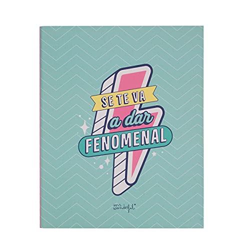 Mr. Wonderful Carpeta archivadora - Se te va a dar fenomenal, Multicolor WOA11104ES