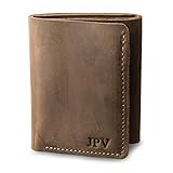 PEGAI Personalized Mens Wallet | Leather Wallet | Trifold Wallet for Men by PEGAI | KANE (Chestnut...
