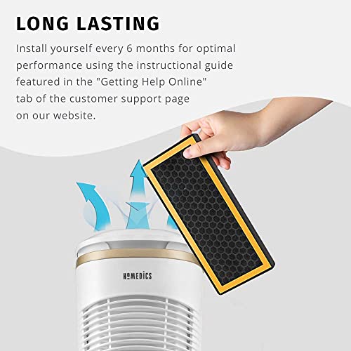 image for HoMedics TotalClean PetPlus Carbon Replacement Filter for Air Purifier