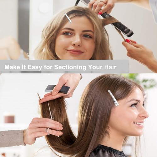 45Pcs Metal Hair Accessories Set: Alligator Hair Clips for Bow Making, 3 Sizes Silver Hair Curlers, Salon Grips, DIY Hairpins with Case