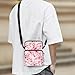 AZULCUSTO Cherry Blossom Cross Body Bag Fashion Purses for Teenage Girls Cell Phone Shoulder Purses with Adjustable Strap Women's Casual Messenger Bag Hands-Free on Each Days