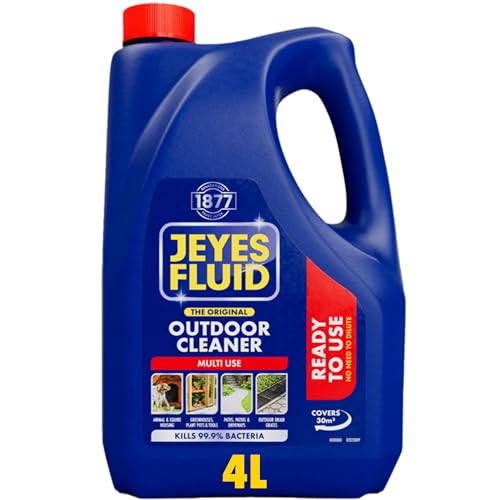 Jeyes Fluid Outdoor Cleaner Ready to Use Disinfectant Spray Kills 99.9% of Bacteria Patio Cleaner for Paths Pet Housing or Greenhouses Tackles Dirt & Stains