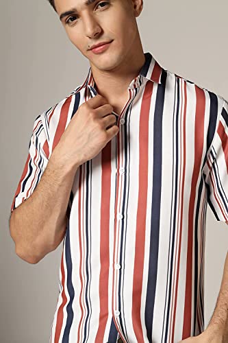 Image of Men's Lycra Digital Print Casual New Shirt Casual Shirts