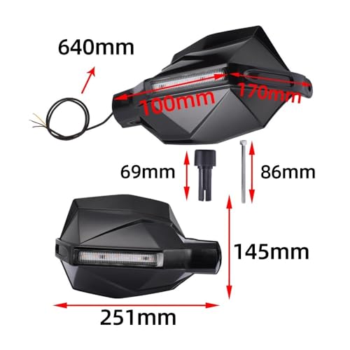 Protège-mains de moto avec feu pour X-MAX 125 300 et N-MAX 125