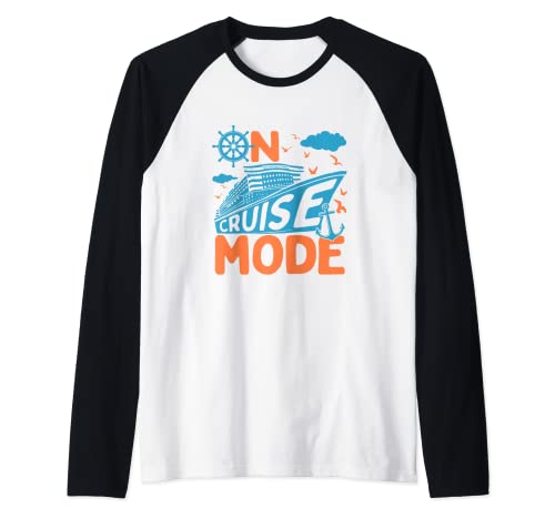 On Cruise Mode T-Shirt Kreuzfahrt Urlaub Familie Trendy Raglan