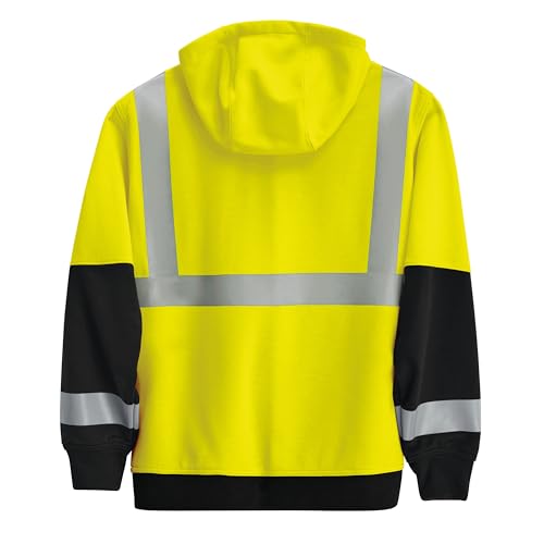 Red Kap Men's Hi-Visibility Performance Work Hoodie - Type R Class 24