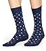 Happy Socks 3-Pack Graphics Socks, Navy, M/L