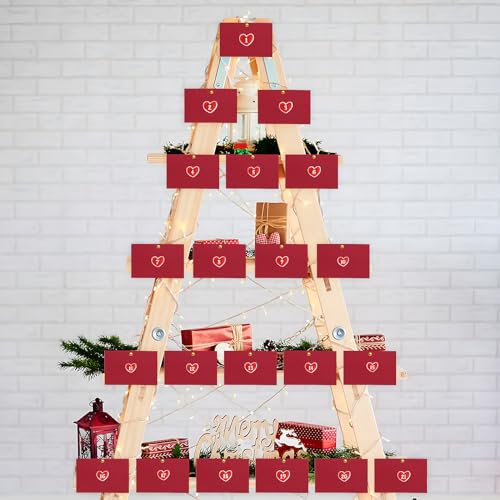 BHGT Adventskalender Karte für Paare 24 Warum Ich Dich Liebe Adventskalender Füllung Weihnachten Geschenke für Ihn Sie Partner Rubbelkarten Liebe Karte Liebesgeschenke für Jahrestag