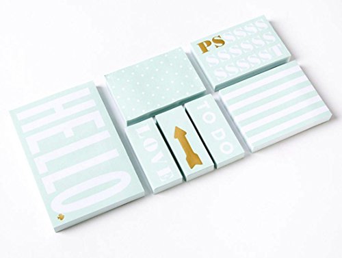 Sticky note set kate spade new york bloc notes adhésifs pour bureau