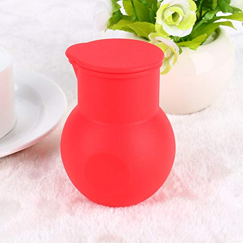 Olla para derretir chocolate de silicona roja miniatura 4