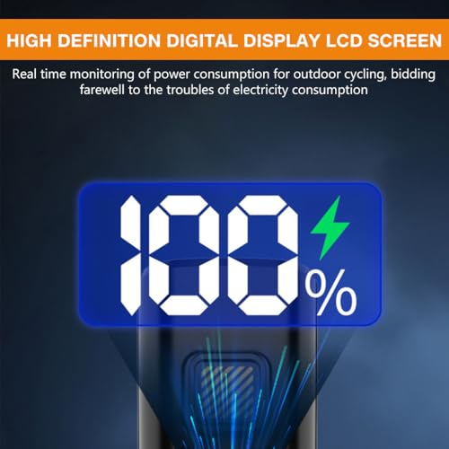Image of Proberos Cycle Front Lights for Bicycle Riding, with Light Sensation & LCD Battery Display, USB Rechargeable Bike Light, Waterproof High Brightness LED Handlebar Light Night
