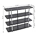 Convenience Concepts Designs2Go No Tools XL Highboy 4-Tier Stand Entertainment Center 55 Inches, Modern TV Console with Shelves for Living, Family Room, 47.25