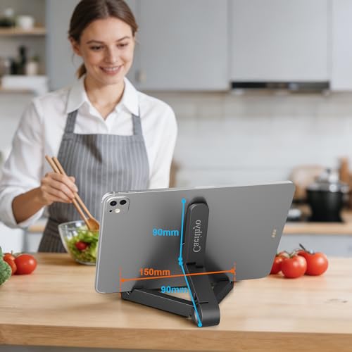 Caeithyo Portable Monitor Stand & Tablet Stand Holder Adjustable, Foldable, Light-Weight, Compatible with 7 to 10.2 Inches Most Tablets, Kindle Fire and Smart Phones - Image 4