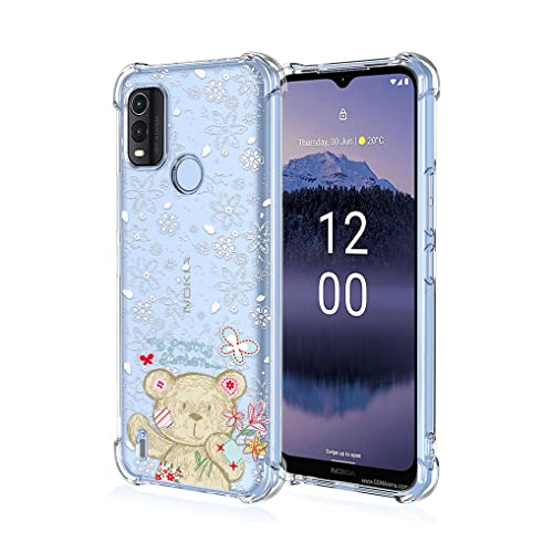 SEAHAI Funda para Nokia G11 Plus, Patrones Colores Elegante Delgada a Prueba de Golpes TPU Transparente de Goma Suave Carcasa de Silicona Colorida - Llevar