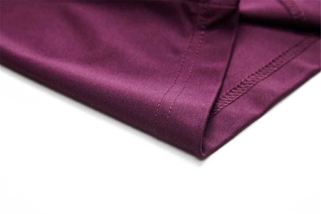 Polo a maniche lunghe del cotone degli uomini, abbigliamento esile della maglietta di colori solidi classici maschili