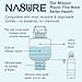 Na8ure Microplastic Water Filter 2-Pack | SGS Lab-Tested Bottle Top Purifier for Sediment & Plastic Particles | Physical Membrane Filtration | Universal Fit | BPA-Free | Portable Travel Filter